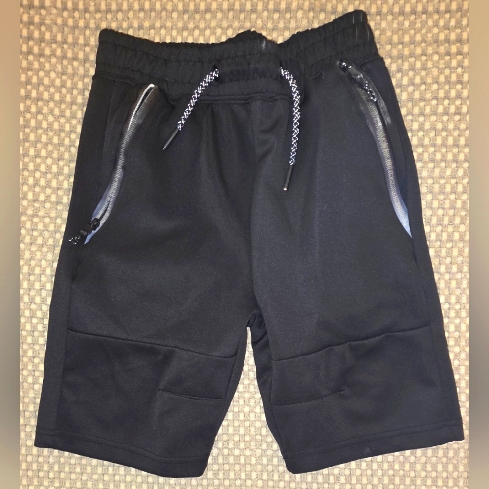 Black Kids Athletic Shorts